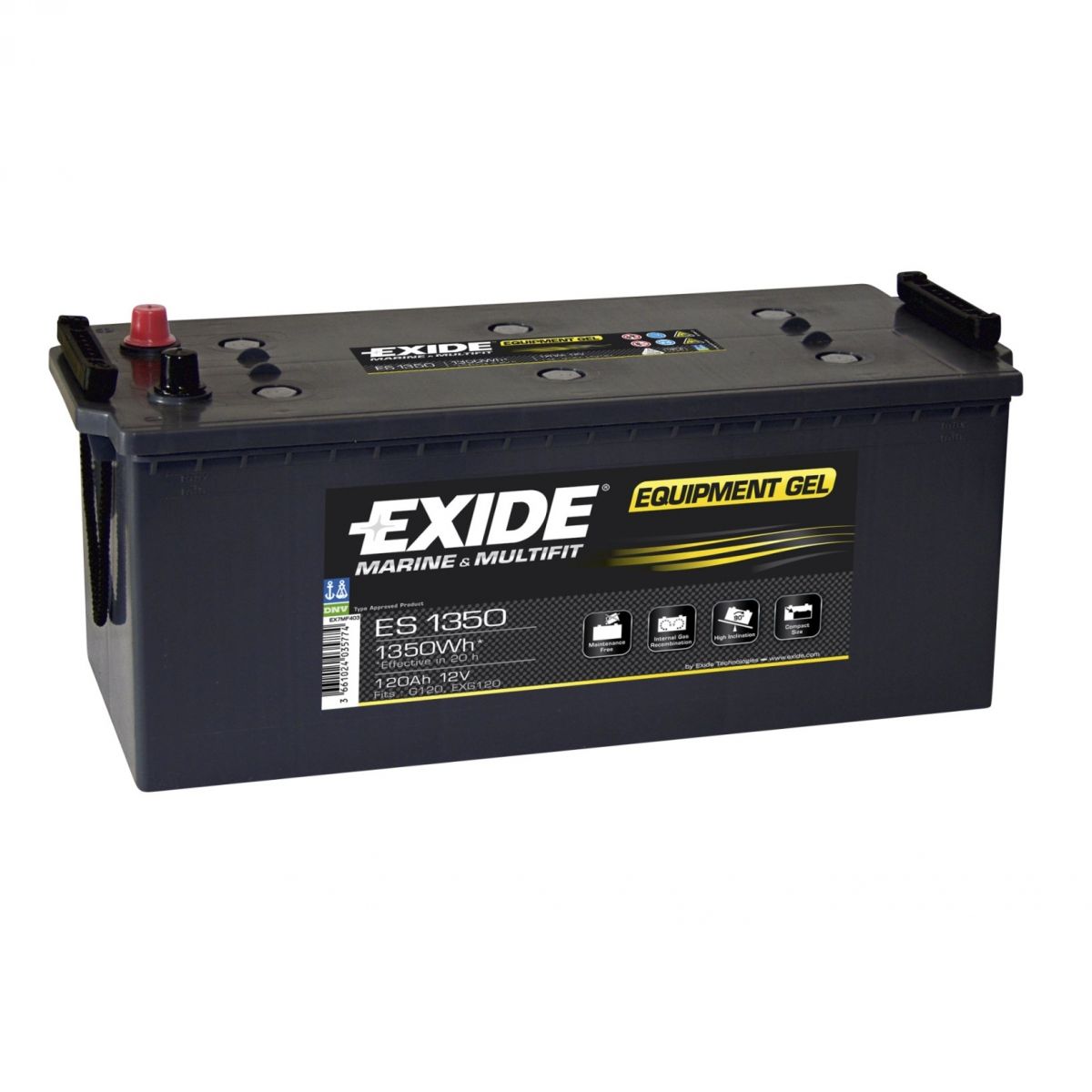 Akumulator EXIDE ES1350 Equipment GEL 120Ah