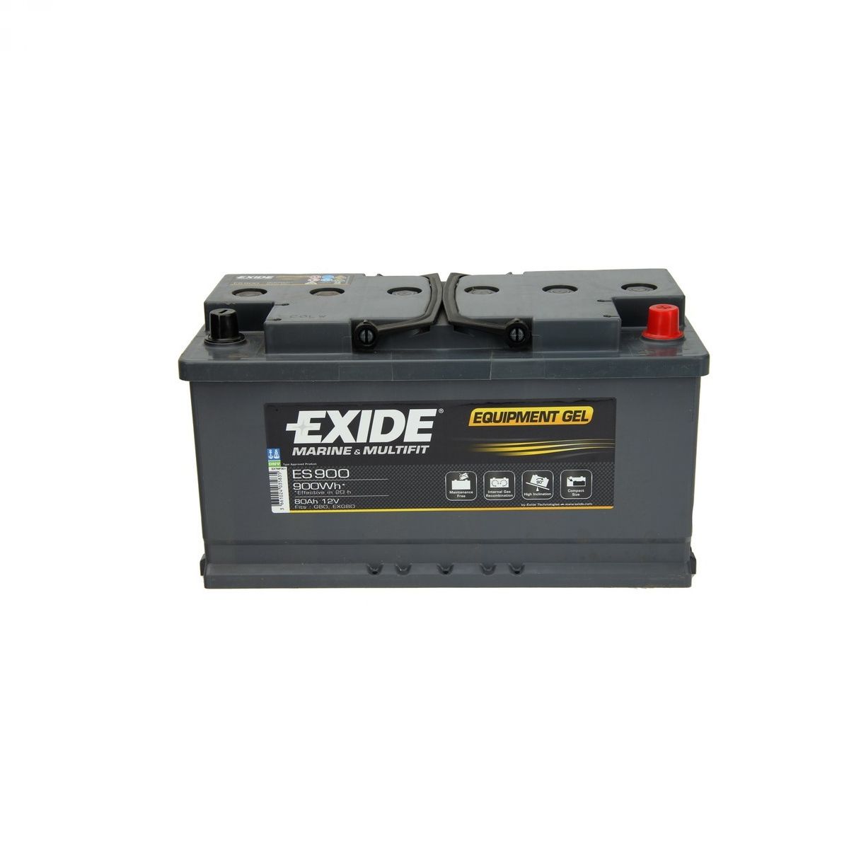 Akumulator EXIDE ES900 Equipment GEL 80Ah
