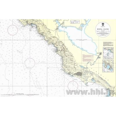 Karta pomorska 100-29 obalna Budva – Ulcinj (Petrovac, Ulcinj)