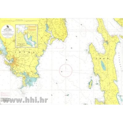 Karta pomorska 50-3 obalna Pula – Cres (Osorski tjesnac)