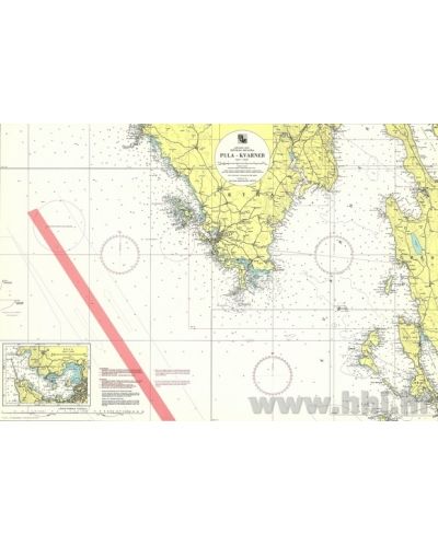 Karta pomorska 100-16 obalna Pula – Kvarner (Pula)