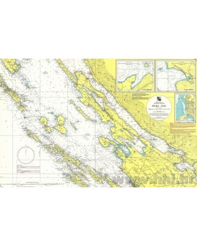 Karta pomorska 100-19 obalna Silba – Pag (Žigljen,Prizna,Pag)