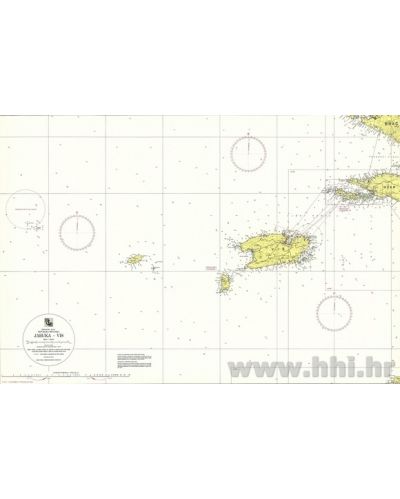 Karta pomorska 100-22 obalna Jabuka – Vis