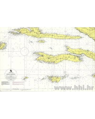 Karta pomorska 100-25 obalna Hvar – Lastovo