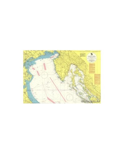 Karta pomorska 300-31 kursna Venezia - Zadar
