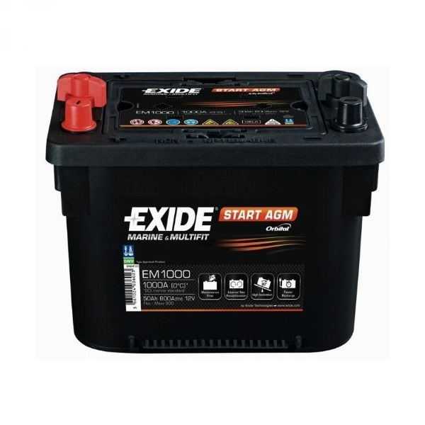 Akumulator EXIDE EM1000 START AGM 50Ah