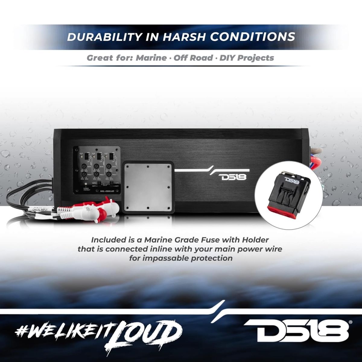 DS18 Audio NXL-X900.6D marine pojačalo 6-kanalno