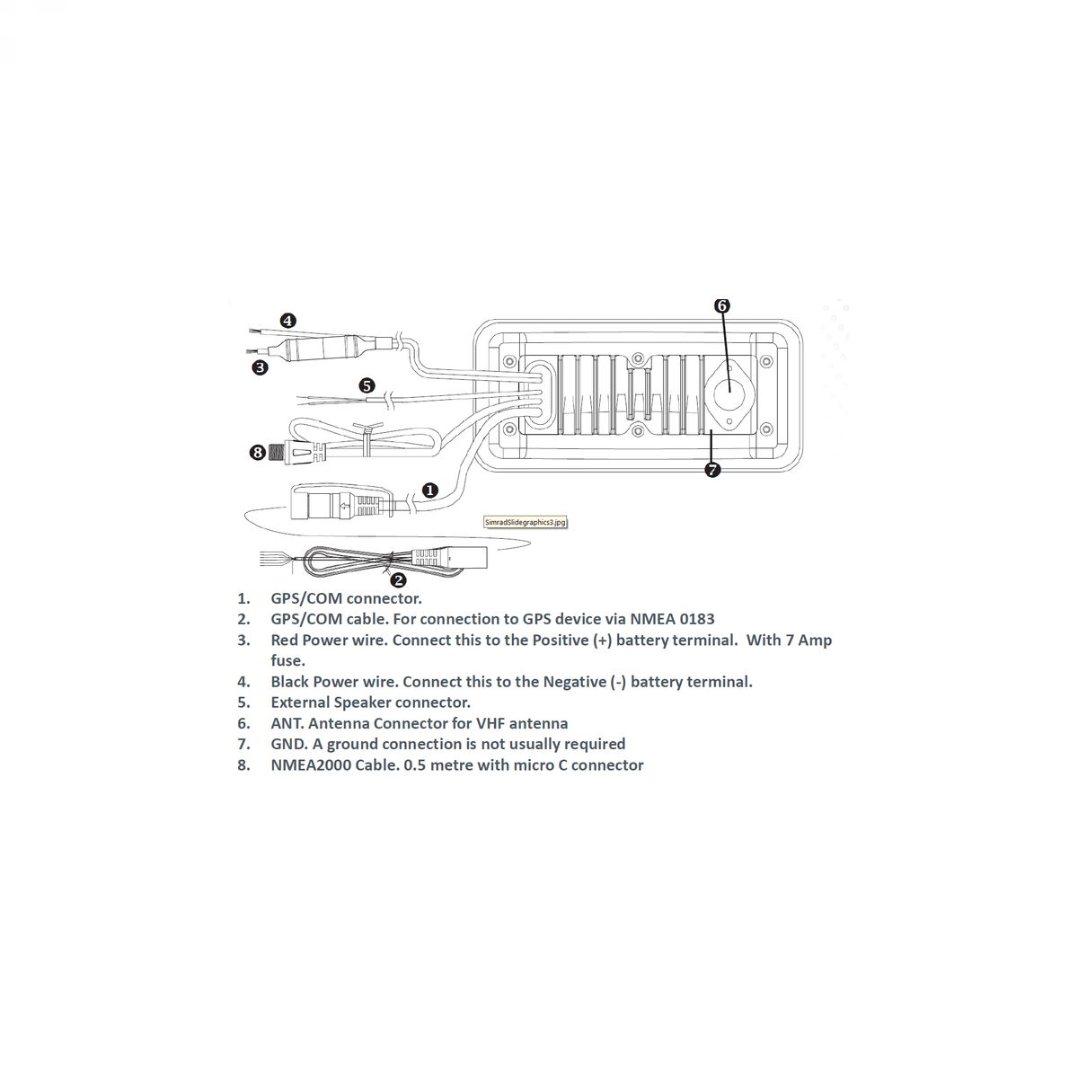 SIMRAD RS12 Marine VHF radio sa DSC