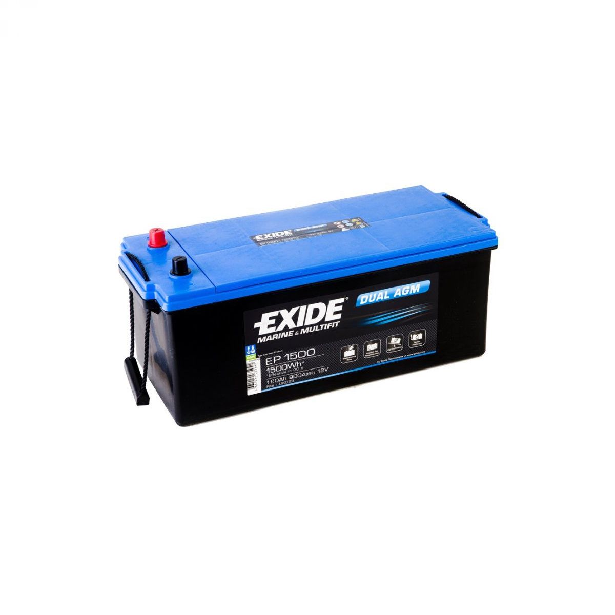 Akumulator EXIDE EP1500 Dual AGM 12V 180Ah
