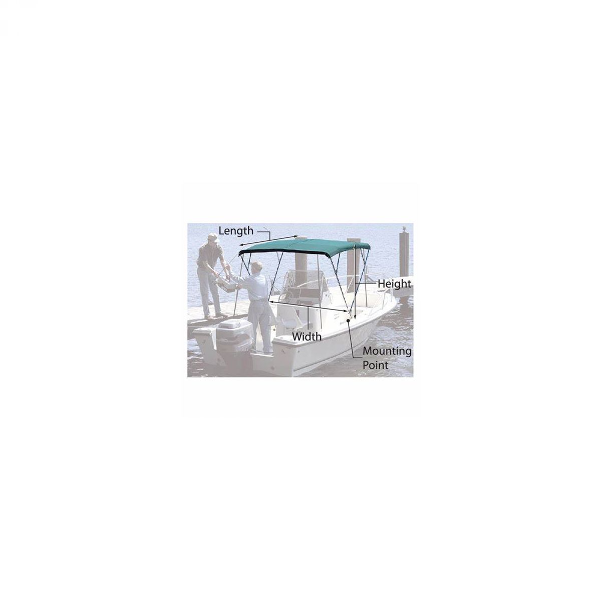 BIMINI tenda sa 3 luka 185x180x140cm plava 4690952