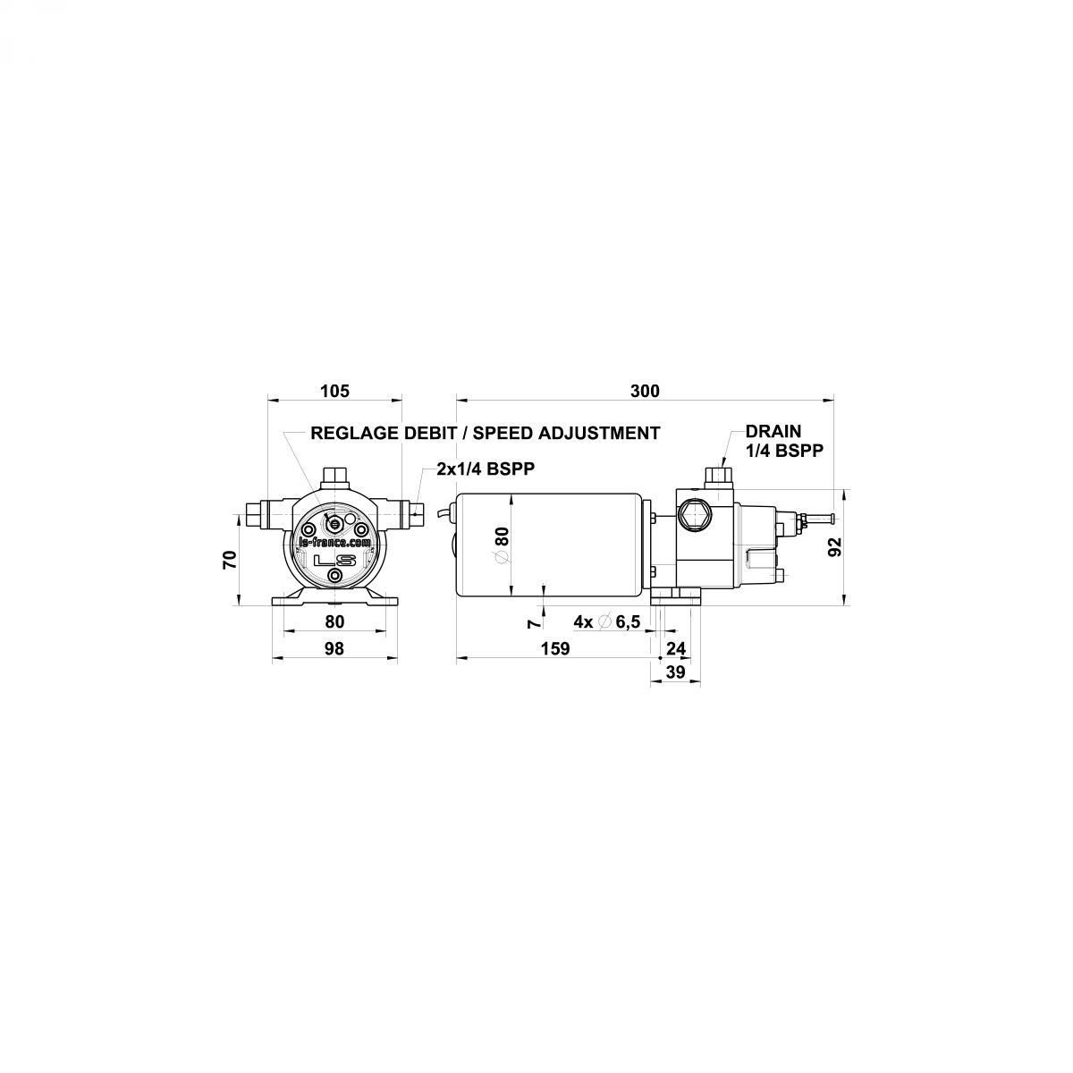 Lecomble & Schmitt L&S RV1 12V pumpa za Autopilot
