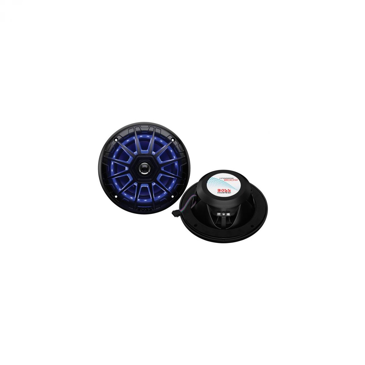 Boss Marine MRGB65B zvučnici 6,5 inch 200W par LED crni