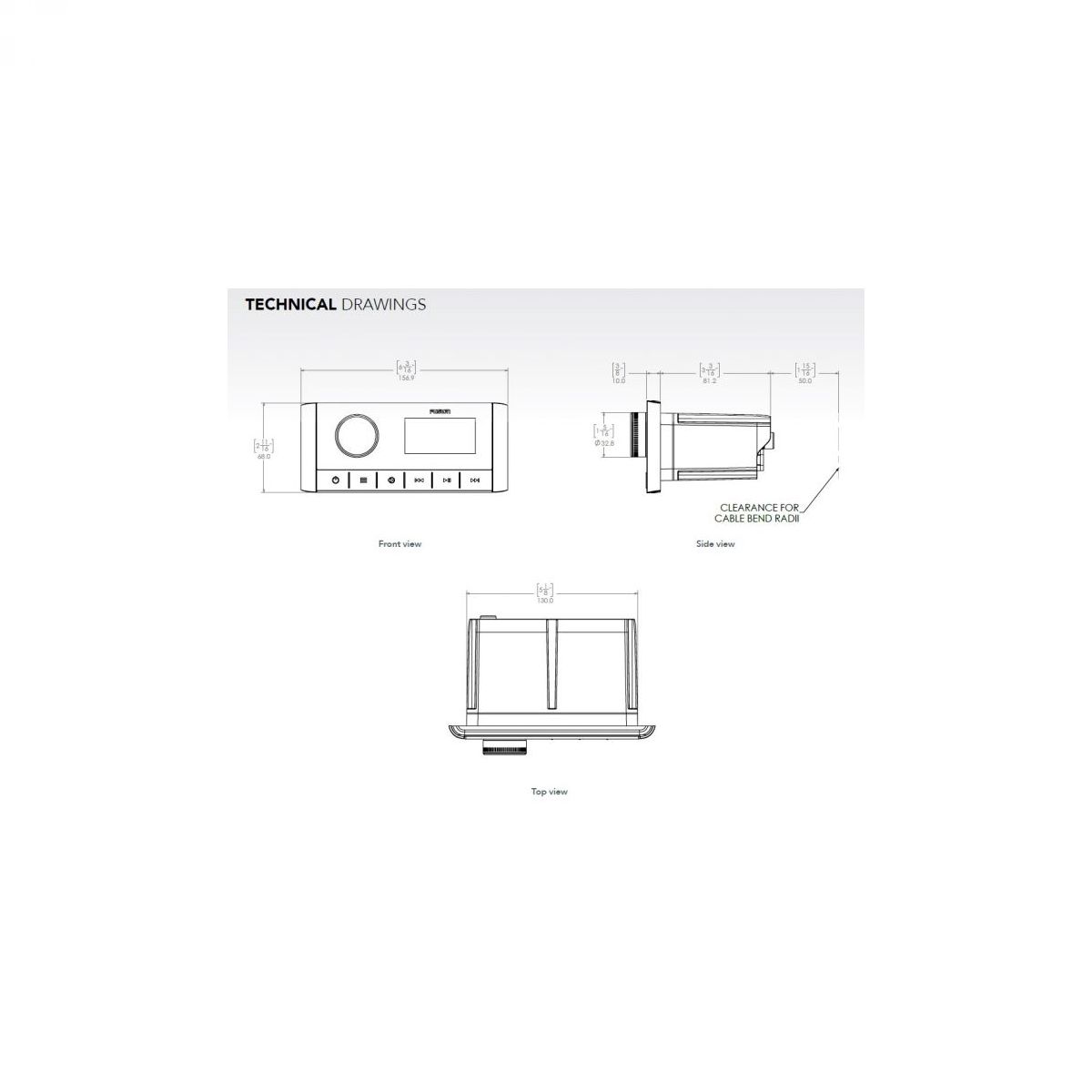 Fusion MS-RA60 Marine Stereo