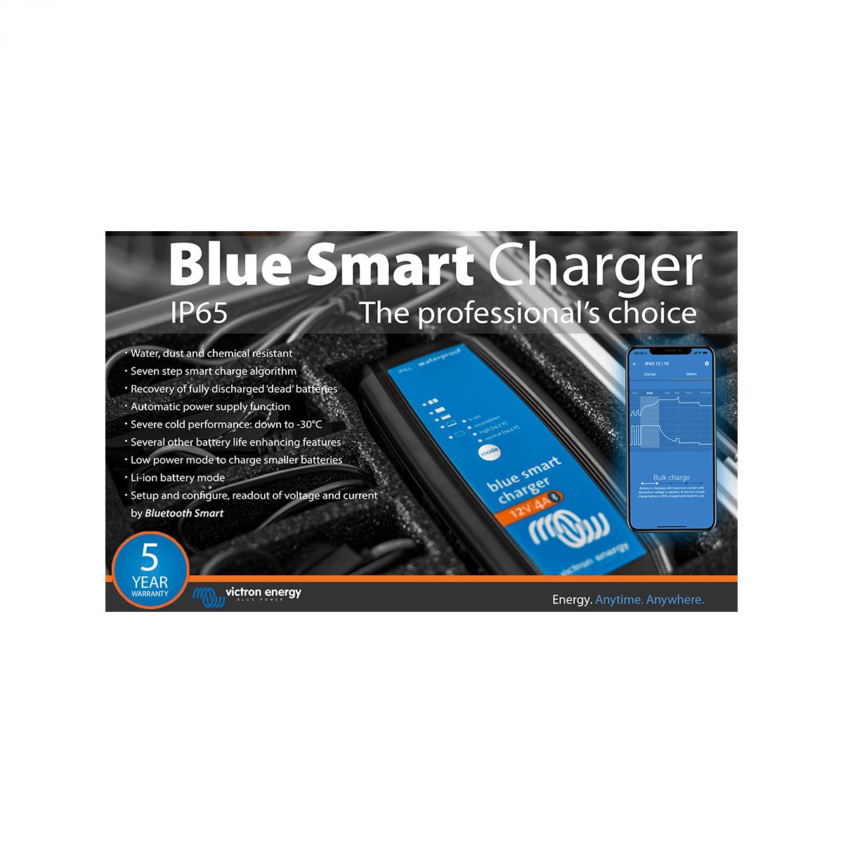 Victron Energy BlueSmart IP65 12V 15A punjač akumulatora prijenosni