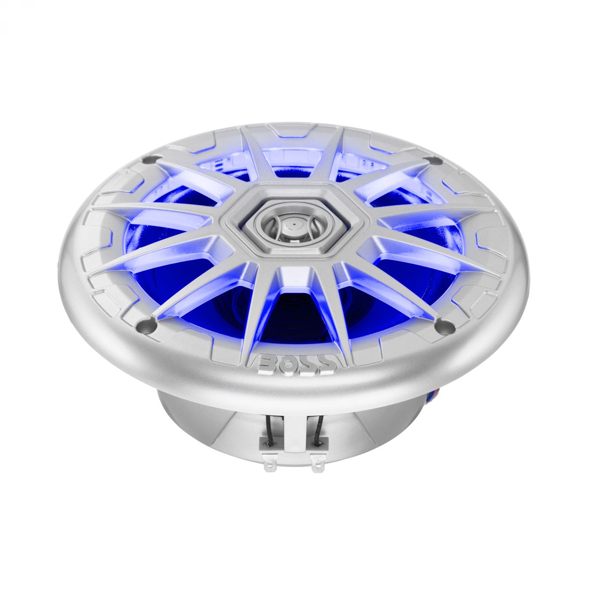 Boss Marine MRGB65S zvučnici 6,5 inch 200W par LED srebrni