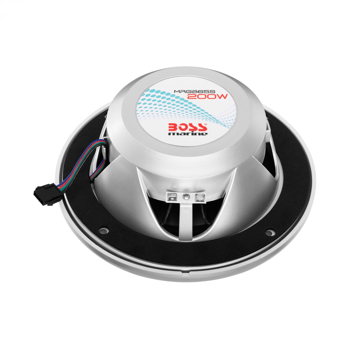 Boss Marine MRGB65S zvučnici 6,5 inch 200W par LED srebrni