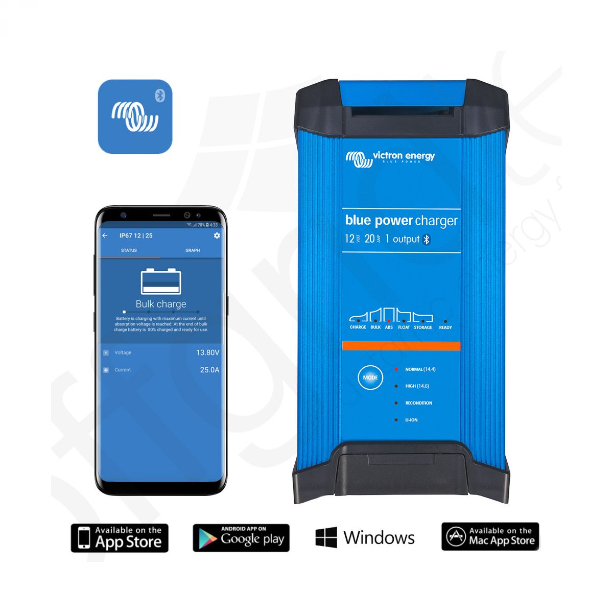 Victron Energy Bluesmart IP22 12V 20A 3 izlaza 230V punjač