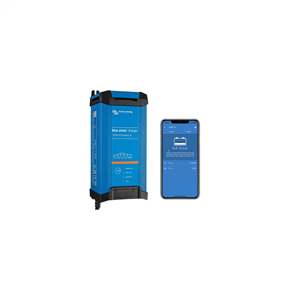 Victron Energy Bluesmart IP22 12V 15A 3 izlaza 230V punjač