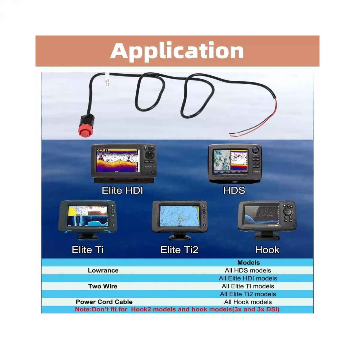 Lowrance 14041 kabel napajanja za Elite i HDS