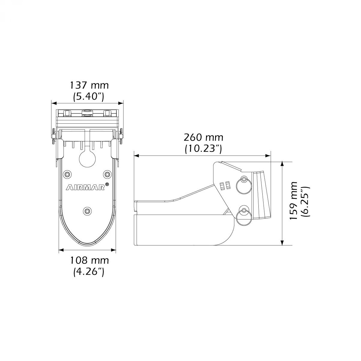 Airmar TM185HW krmena sonda 41-915-1-01 univerzalni konektor