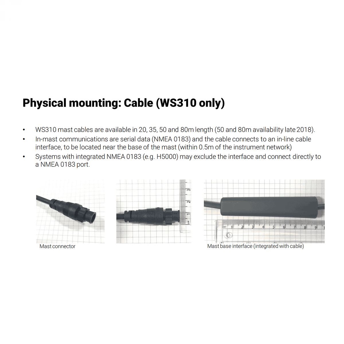 B&G WS310 Wired Wind Sensor only