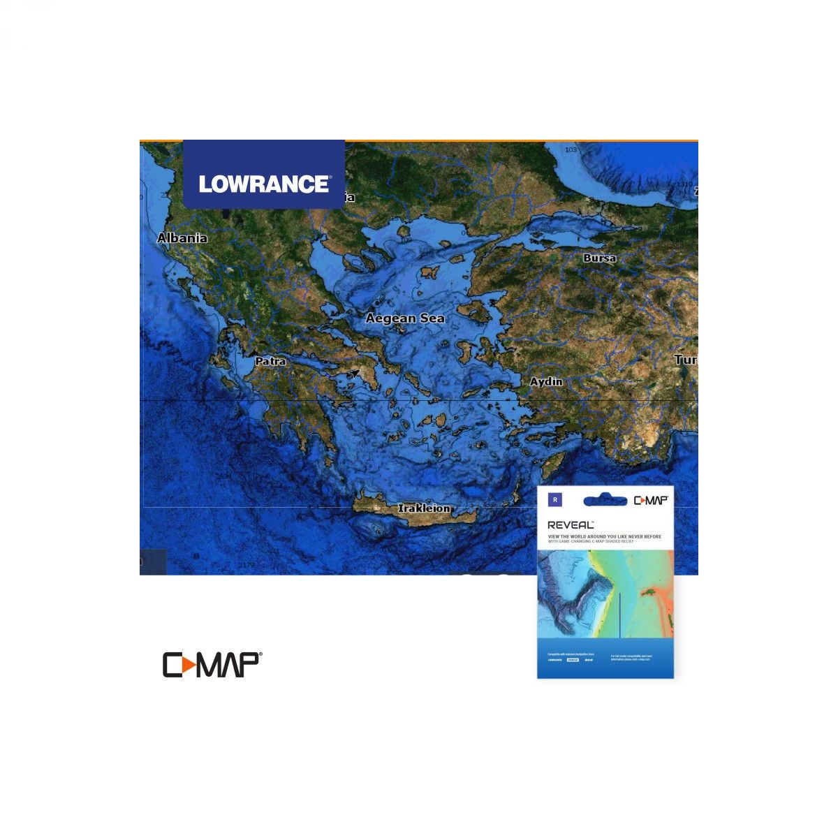 C-MAP Reveal M-EM-Y111-MS East Mediterranean, Black & Caspian Seas MAX N+