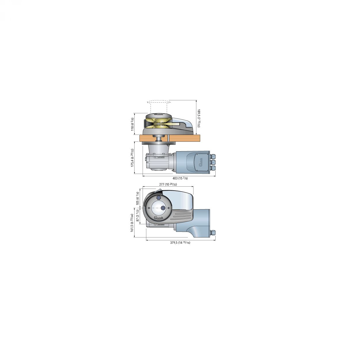 QUICK DYLAN H DH4 2024 (2000W 24V) sidreno vitlo bez bubnja