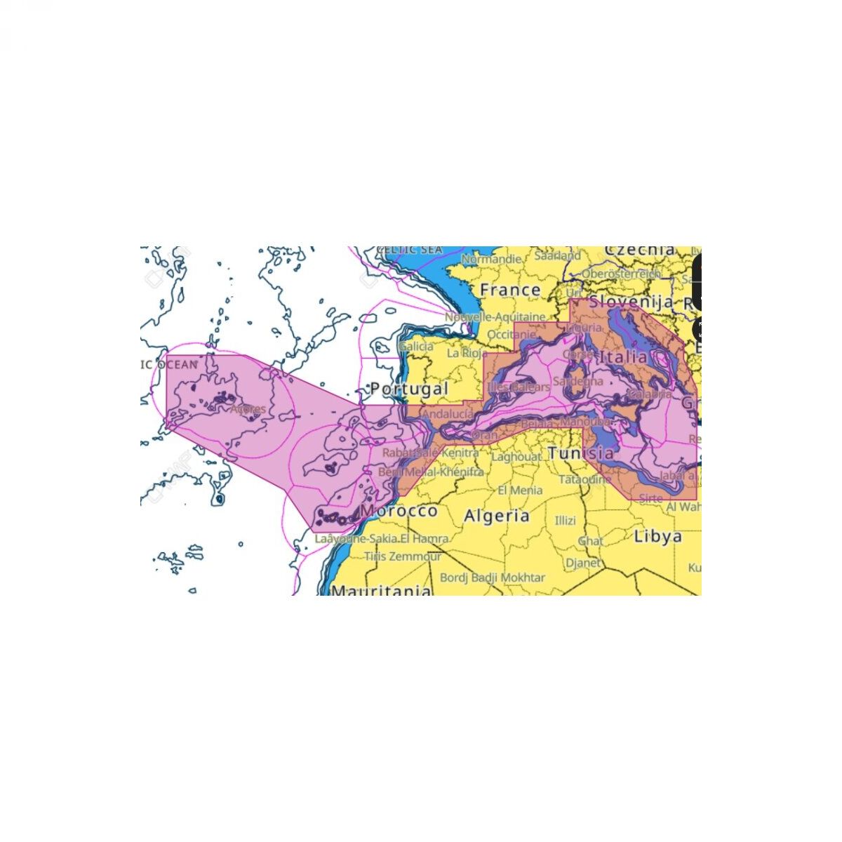 C-MAP Reveal M-EM-Y076-MS South West Europe
