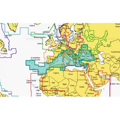 Navionics+ 43XG Mediterranean + Black Sea + Dunav