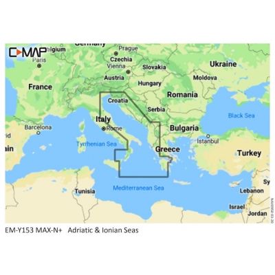C-MAP DISCOVER M-EM-Y203-MS Adriatic & Ionian Seas