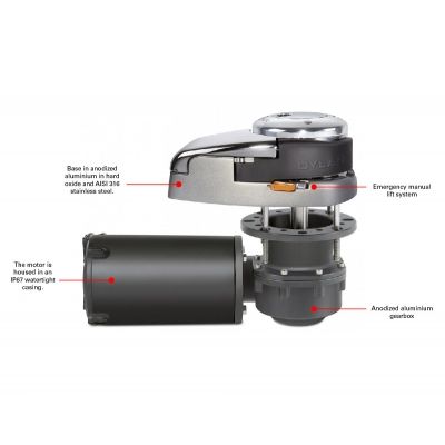 QUICK DYLAN H DH4 1712 (1700W 12V) sidreno vitlo bez bubnja