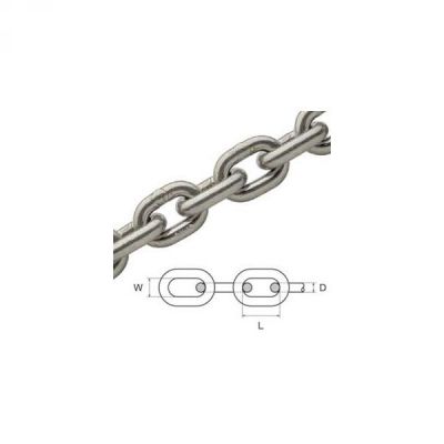 Lanac 12mm INOX AISI 316 DIN766 kalibrirani