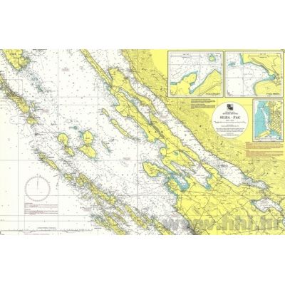 Karta pomorska 100-19 obalna Silba – Pag (Žigljen,Prizna,Pag)