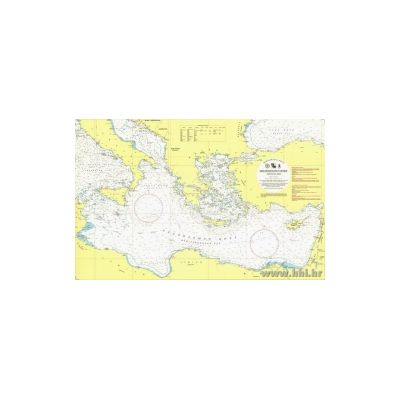 Karta pomorska 109 INT301 generalna Sredozemno istočni dio