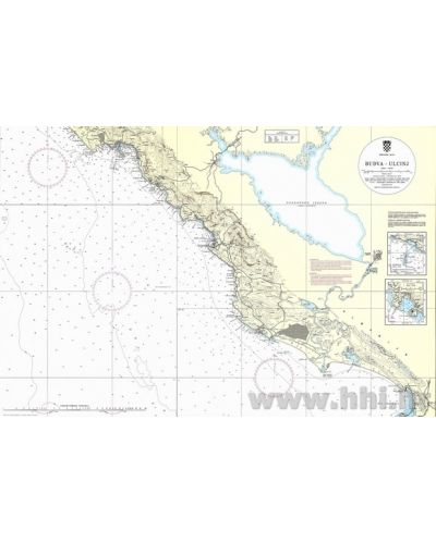 Karta pomorska 100-29 obalna Budva – Ulcinj (Petrovac, Ulcinj)