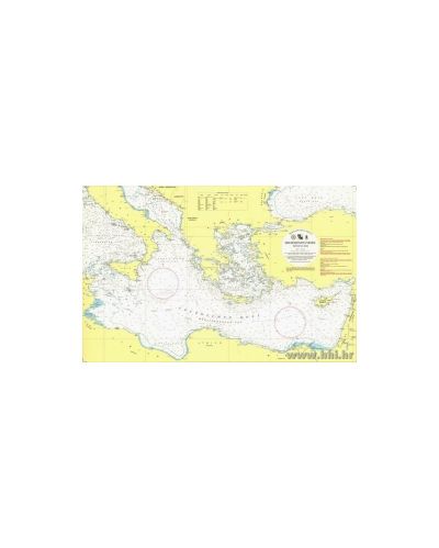 Karta pomorska 109 INT301 generalna Sredozemno istočni dio