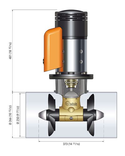 QUICK BTQ 250-240 DP Bowthruster 240 kgf