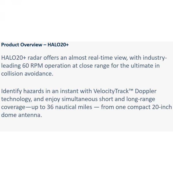 Simrad HALO 20+ radar
