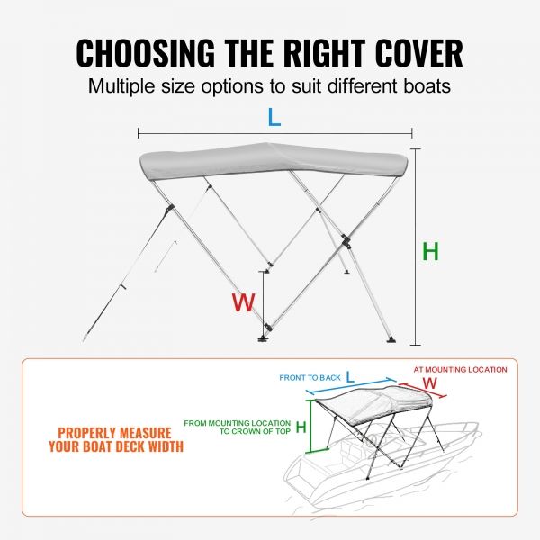 BIMINI tenda sa 3 luka 185x180x140cm plava 4690952
