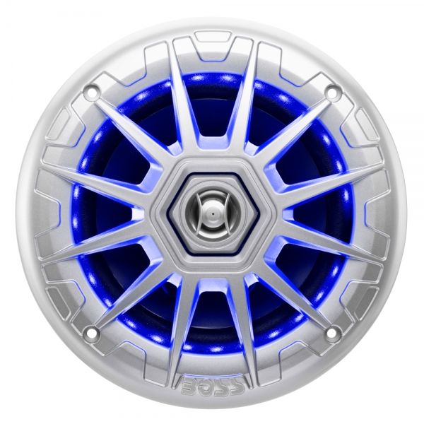 Boss Marine MRGB65S zvučnici 6,5 inch 200W par LED srebrni