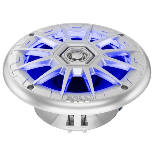 Boss Marine MRGB65S zvučnici 6,5 inch 200W par LED srebrni