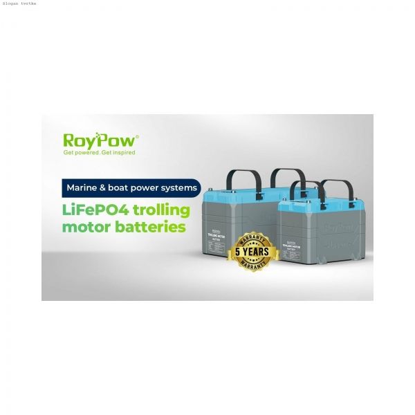RoyPow B48100A 51,2V 100AH LiFePO4 baterija za troling motor