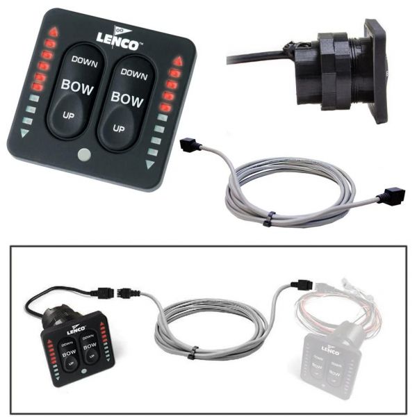 Lenco 11841-103 LED Indicator prekidač za Flybridge sa 9 met kabela