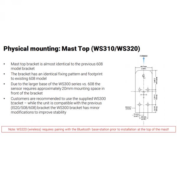 B&G WS310 Wired Wind Sensor only