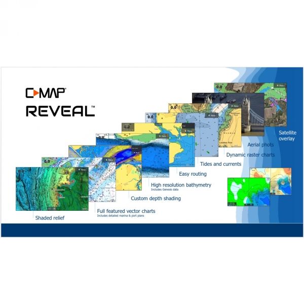 C-MAP Reveal M-EM-Y111-MS East Mediterranean, Black & Caspian Seas MAX N+