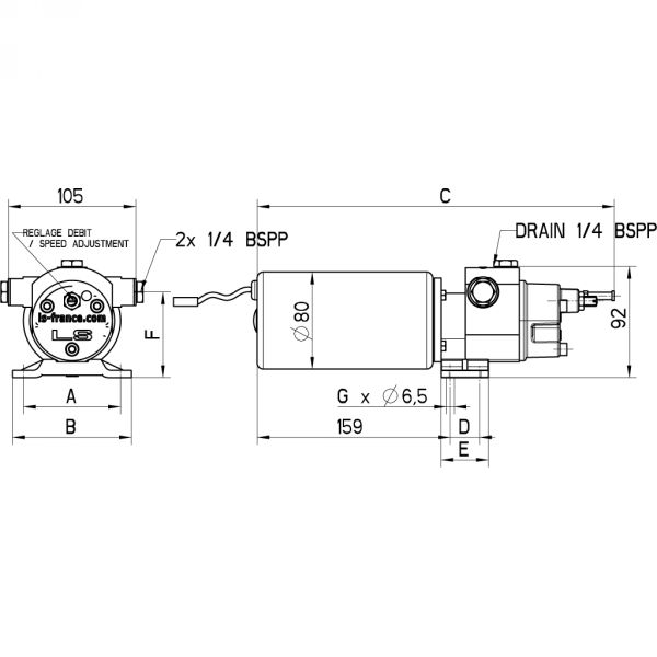 Lecomble & Schmitt L&S RV2 12V pumpa za Autopilot