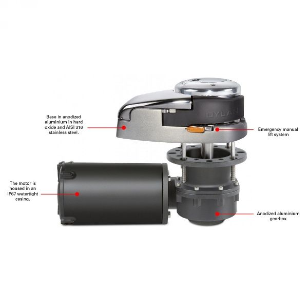 QUICK DYLAN H DH4 1712 (1700W 12V) sidreno vitlo bez bubnja