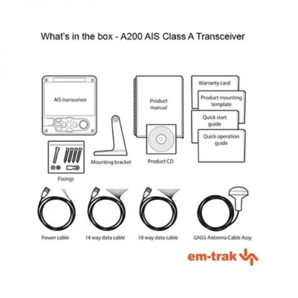 EM-TRACK AIS A200 class A Transceiver