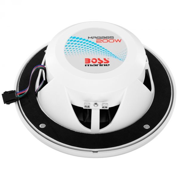 Boss Marine MRGB65W zvučnici 6,5 inch 200W par LED bijeli