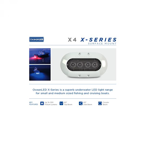 LED svjetlo OceanLED X-Series X4 Blue